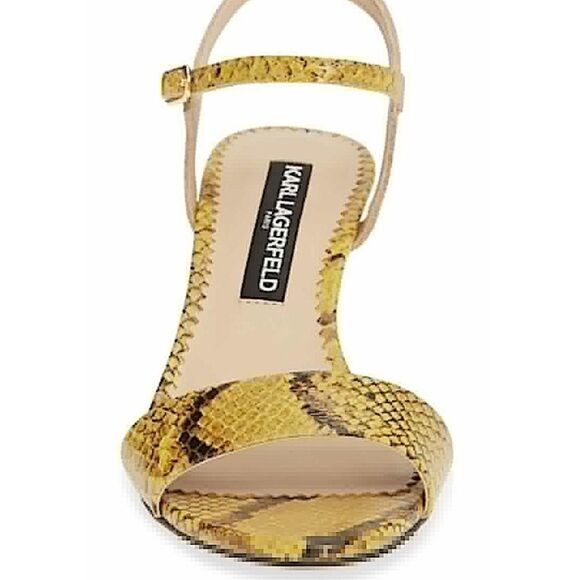 Karl Lagerfeld Paris Demas Snakeskin Effect Sandal - Picture 3 of 8
